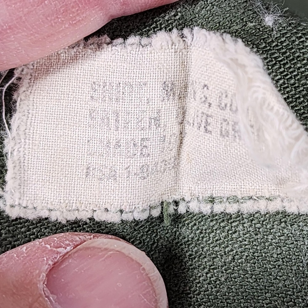 1965 US Army OG-107 Fatigue Shirt Type III Green Shade 107 D1-9409 Vietnam Era - Picture 5 of 9
